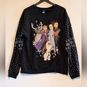 Disney Frozen II Holiday Sweatshirt Elsa Anna Olaf XL Arendell Magic Kids